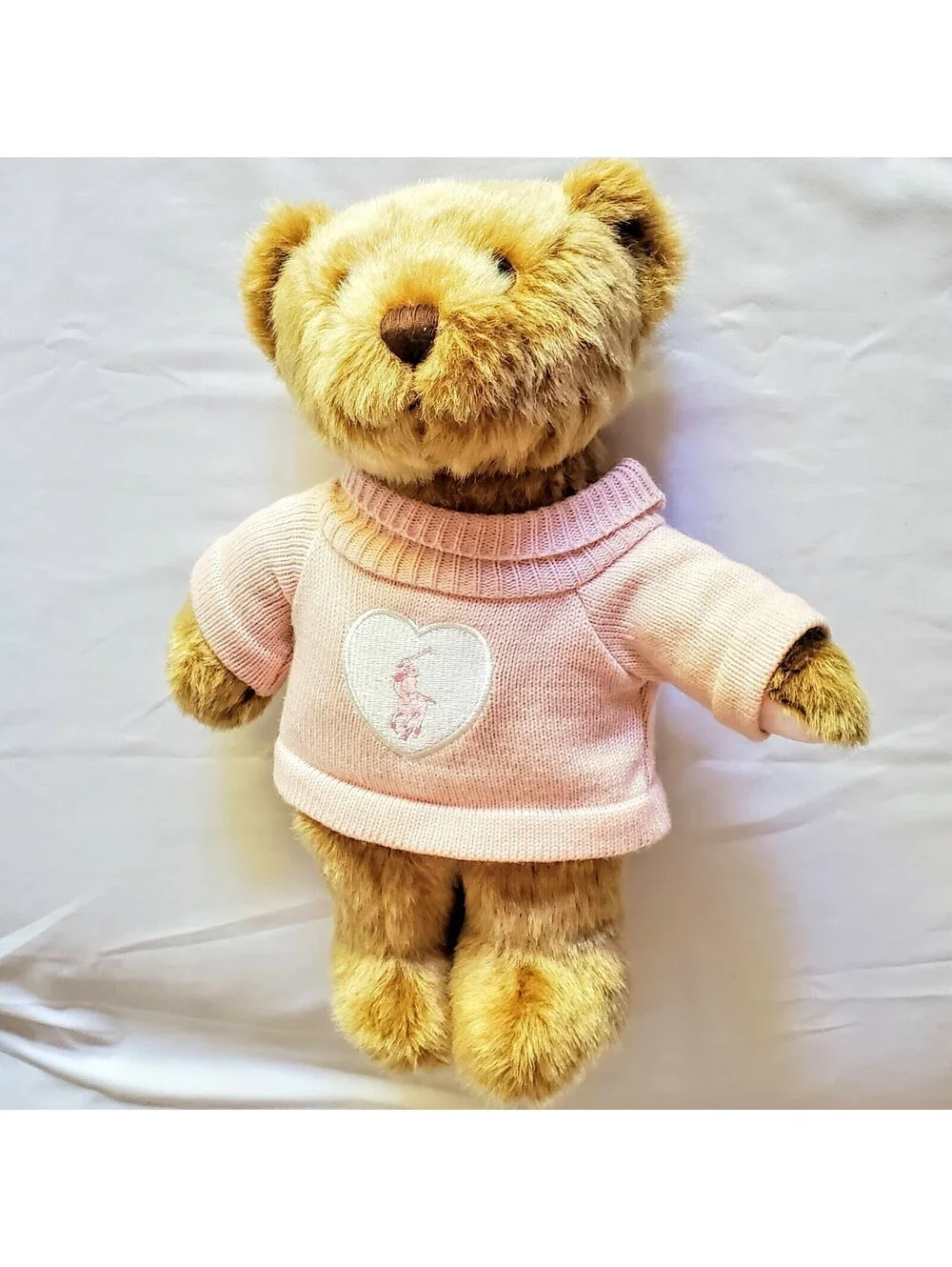 Polo Ralph Lauren Pink Heart Pony Logo Sweater 18